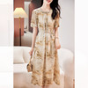 夏装印花桑蚕丝连衣裙，真丝裙子宽松显瘦长裙KQN-P09082 商品缩略图2