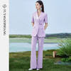 扶摇 紫色西装套装女2024夏季中式盘扣西服干练职业两件套女 商品缩略图0