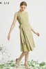 VIVIAN LIU薇薇安刘D2434103夏女装新款腰部织带系带无袖长连衣裙 商品缩略图5