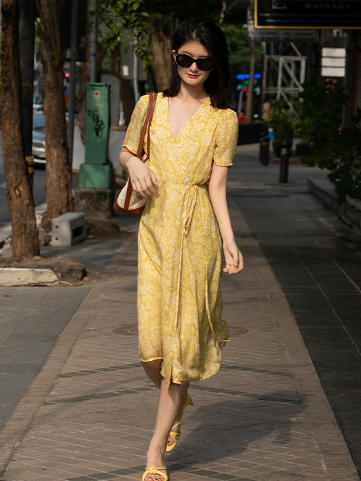 粘纤印花茶歇裙FCE2DRS194 商品图7