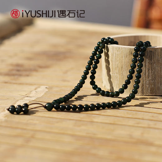 遇石记【泰山碧玉】108圆珠手串 商品图1
