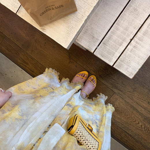 【金蘑菇菇 蔷薇日记】气质显瘦设计感碎花连衣裙小清新仙女裙 普通&真丝2种哟！ 商品图3