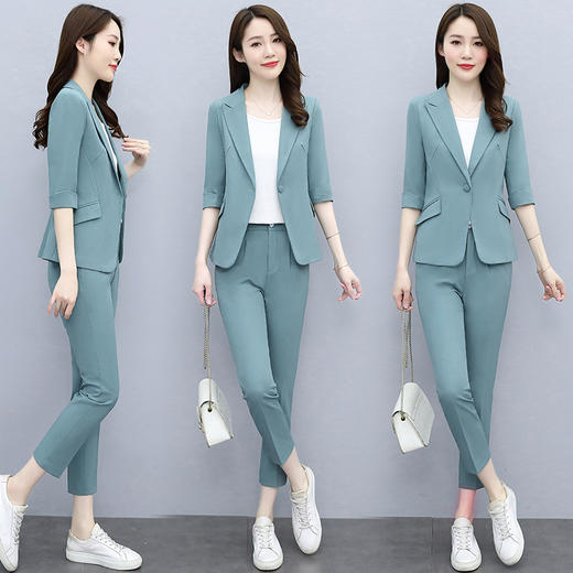小西装休闲时尚气质，职业西服两件套HR-HRYZ7250 商品图2