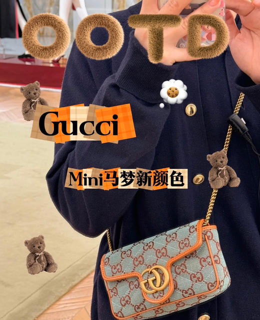 原厂皮𝐆𝐆.
迷你马蒙帆布链条包 商品图4