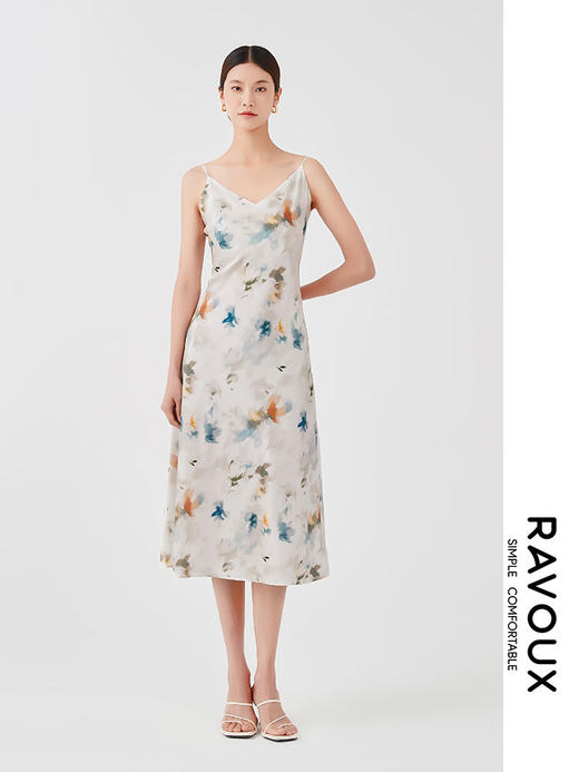 262139901花版斜裁吊带裙 商品图2