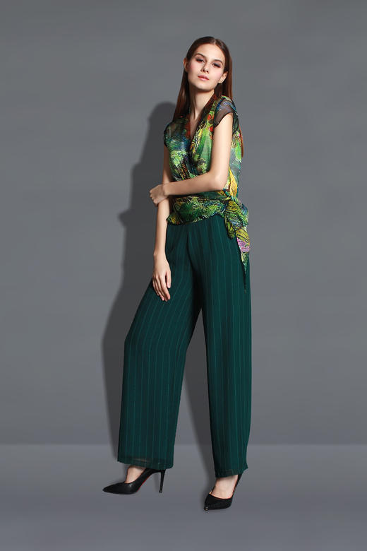 【伯妮斯茵】162L415--绿色裤子--橄榄树--《生命之美-梵高的花园》 商品图4