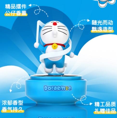 哆啦A梦 旋转太阳能车载香薰RST10741 商品图0