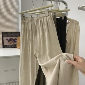 TRIUUCHU 亚麻宽松长裤 | 无袖衬衣 |  衬衫 + 短裤套装【爆单7-15天发货】