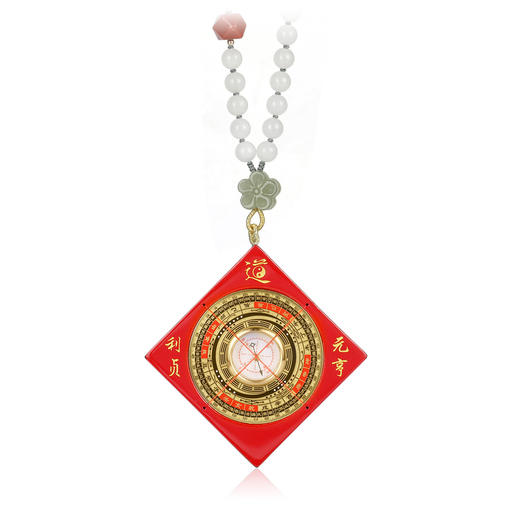 白玉喜气小罗盘 五行金 商品图6