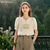 OLrain欧芮儿新中式短袖衬衫女夏季2024年新款设计感气质衬衣上衣 商品缩略图0
