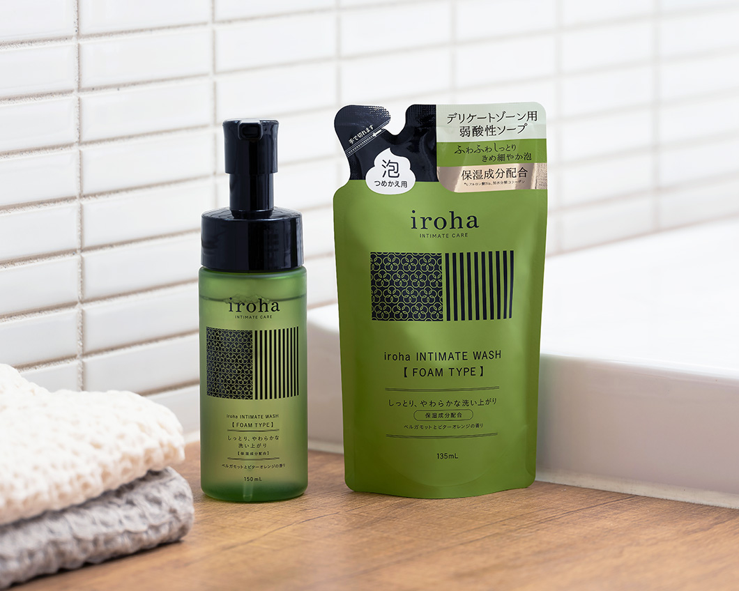 iroha 日本女性私密处护理清洁泡沫替换装祛味洗护液保湿滋润