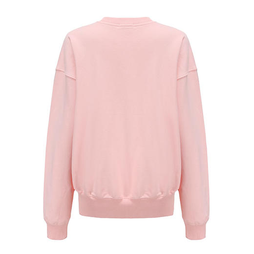 【Mardi Mercredi】徽章圆领印花休闲卫衣男女同款百搭显瘦宽松上衣(不加绒卫衣) 商品图1