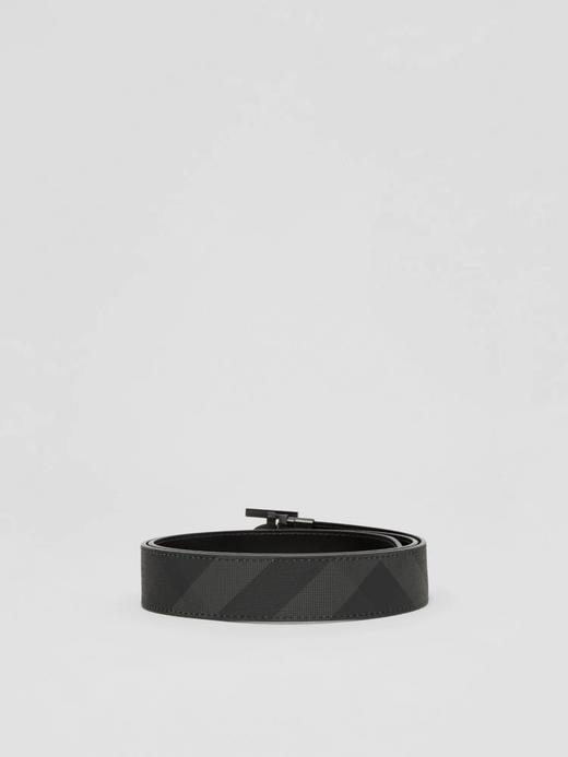 【2F】Luxemporium睿锦尚品 BURBERRY| 双面专属标识炭灰色格纹腰带 商品图1