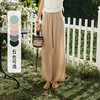凉凉冰丝  高级褶皱肌理感OLrain欧芮儿法式冰爽休闲裤女夏季2023新款高腰垂感阔腿防晒裤子 商品缩略图0