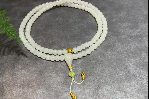 【御珠宫坊·传承系列】108羊脂白玉珠串 商品图2