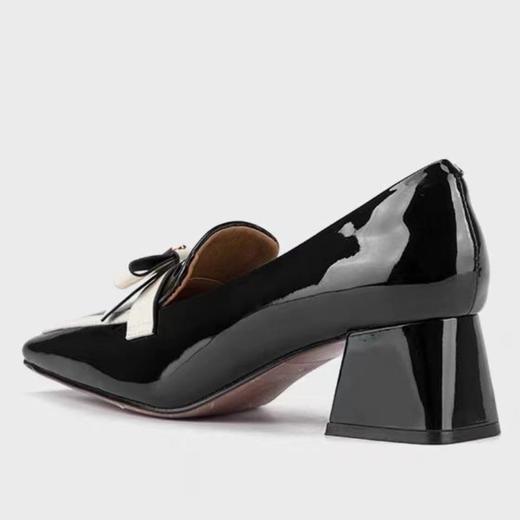 女装新品方头漆皮时尚高跟乐福鞋2249-2619-137 商品图2