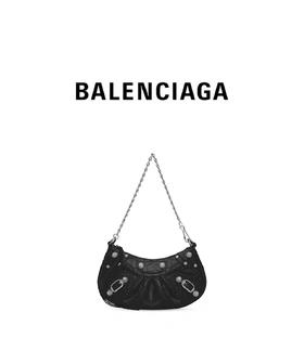 【2F】Luxemporium睿锦尚品 BALENCIAGA巴黎世家女士LE CAGOLE 鳄鱼纹迷你链条包