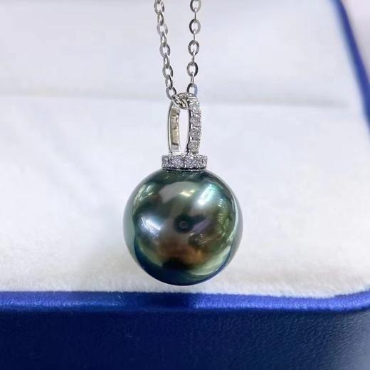 天然大溪地孔雀绿吊坠 商品图2