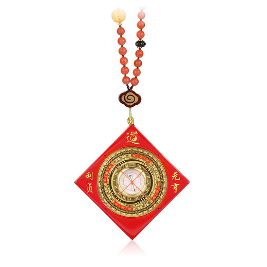 南红喜气小罗盘 五行火 商品图6
