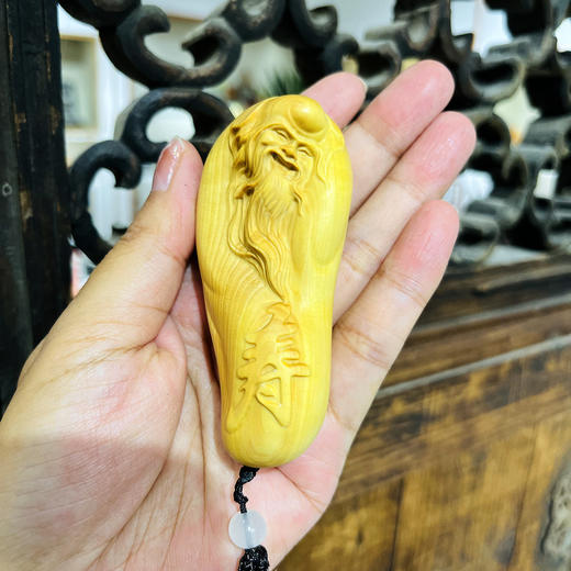 寿星°黄杨木挂件 商品图0