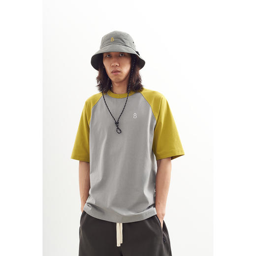 吃茶去chichaqu2024宽松百搭防晒速干凉感插肩短袖T恤户外运动 商品图1