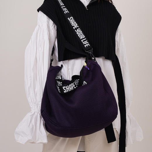 【趁早文创】趁早经典超能耐用单肩大网布包大容量训练健身瑜伽包独立收纳内袋 商品图3