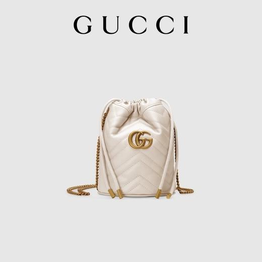 【2F】Luxemporium睿锦尚品 GUCCI古驰GG Marmont系列女士迷你水桶包斜挎包 商品图0