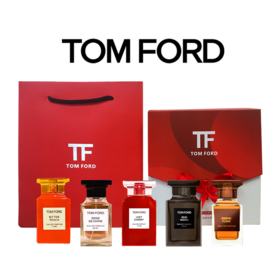 【送礼袋】TF/汤姆福特Q版香水红盒五件套7.5ml*5瓶  （有效期质 2025年1月1日）香港直邮