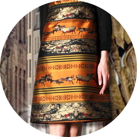 【伯妮斯茵】立体剪裁背心裙驼色连衣裙-3S6813--《 拉斯科大厅 》-《艺术发轫》 商品图3