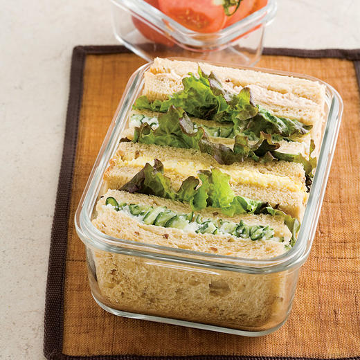 glasslock进口长方形耐热玻璃便当饭盒保鲜盒720ml白色 商品图4