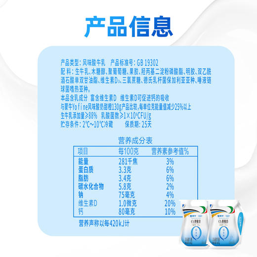 0蔗糖醇酸奶爱克林袋装165g/袋  武汉三环内每天配送上门（6月1日起开始投递） 商品图2