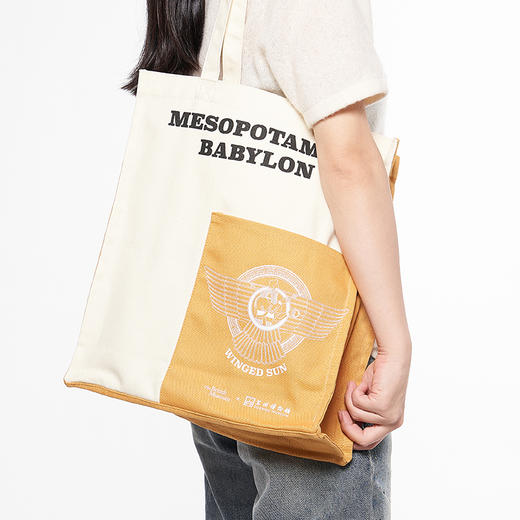 大英博物馆 X 苏州博物馆 亚述系列狮子 刺绣帆布包 大容量 单肩包 商品图2