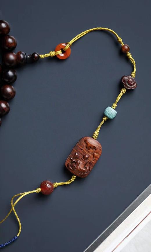 海南黄花梨手串 沉水级紫油梨 商品图5