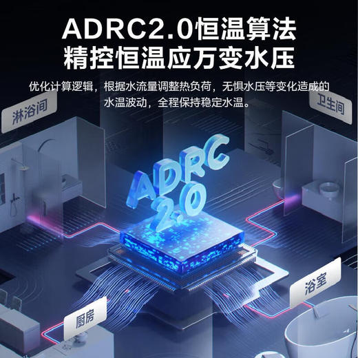 美的燃气热水器 16升家用天然气 一级静音 一级恒温 节能零冷水2.0 智控增压无冷感 JSQ30-16QM4 商品图2