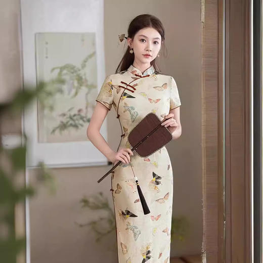 复古气质国风新中式少女夏日常可穿旗袍GSJ861 商品图1