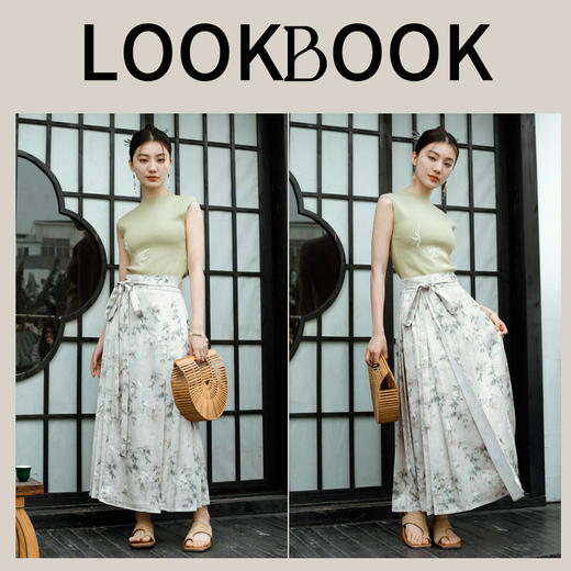 OLrain欧芮儿绿色针织衫女春季2024年新款新中式国风刺绣背心 商品图4