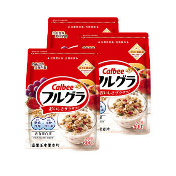 卡乐比（Calbee）即食燕麦片 原味水果麦片1.8kg 日本进口非油炸 营养早餐代餐零食 商品图4