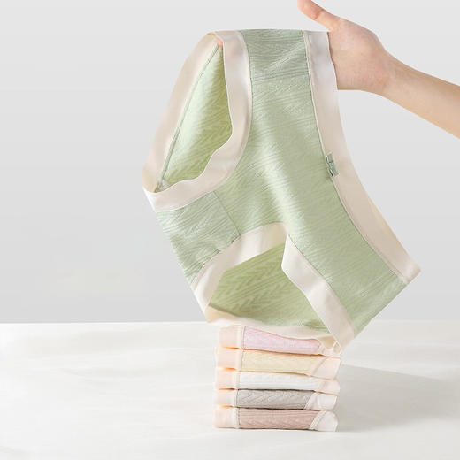 女士弹力棉舒柔棉精梳棉撞色提花花边大红鸿运三角内裤2846/2933/2934/2935/2936/2937/2939/2941 商品图8