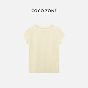 COCO ZONE夏季时尚纯色圆领短袖T恤简约小众百搭休闲上衣CC1B0975