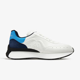 ALEXANDER MCQUEEN 亚历山大.麦昆 男士印章徽标阔型休闲运动鞋 白色 777417 WIDNK 8758