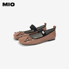 MIO米奥秋季方头平跟通勤单鞋复古芭蕾一字带玛丽珍女鞋M244455606 商品缩略图3