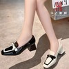 女装新品方头漆皮时尚高跟乐福鞋2249-2619-137 商品缩略图0