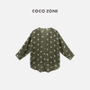 COCO ZONE“阿米里”夏季轻薄V领衬衫气质单排扣长袖百搭休闲上衣CC1B1158 商品缩略图1