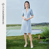 扶摇 夏季短袖连衣裙女国风盘扣西装裙高级感职场轻熟风女装 商品缩略图3