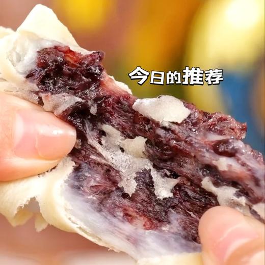 手工血糯米红豆山药饼 0蔗糖0防腐0色素添加 内馅软糯，自然甜香,一口下去满满都是料 商品图5