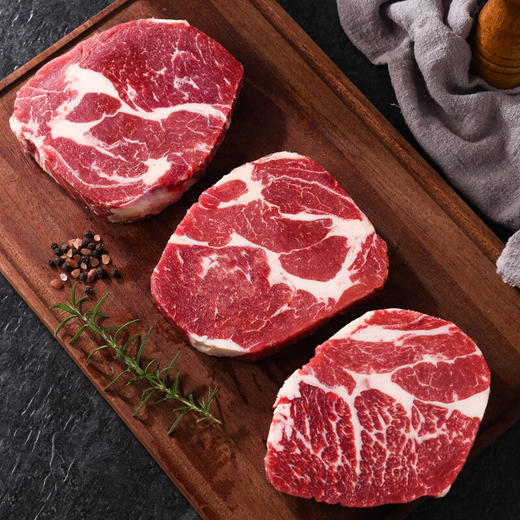 安格斯牛M3+原切上脑牛排330g/袋 商品图1