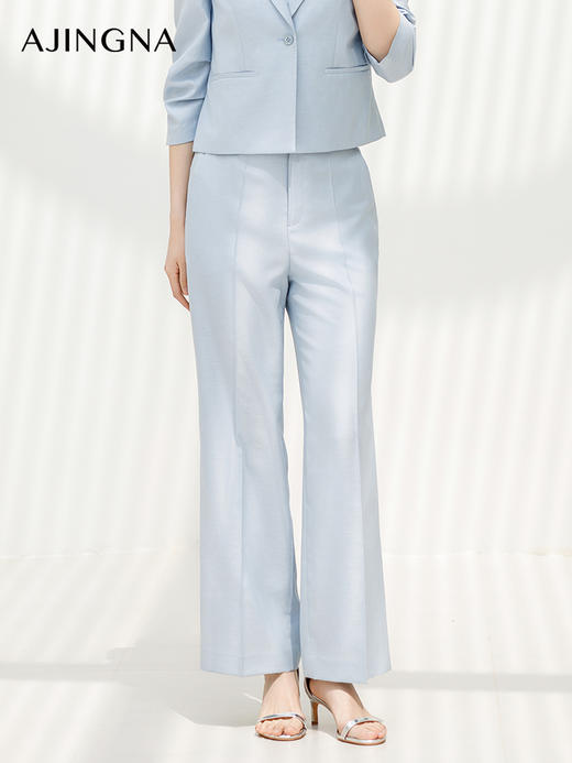 【商场同款】阿菁娜2024夏季新款精致通勤宽松西裤A29X110006 商品图1