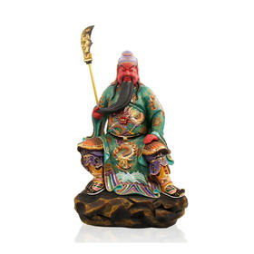 坐关公佛像 武财神