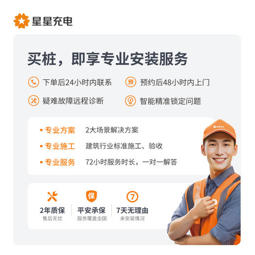 极光7kW智能交流充电桩（4G+刷卡+NFC+无感蓝牙） 商品图4