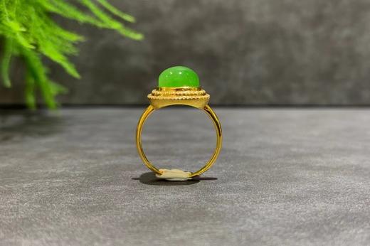 【御珠宫坊】金镶碧玉戒指 商品图3